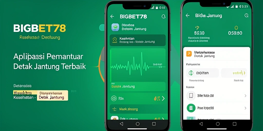 Antarmuka pengguna aplikasi Detak Jantung BIGBET78 yang informatif dan interaktif.