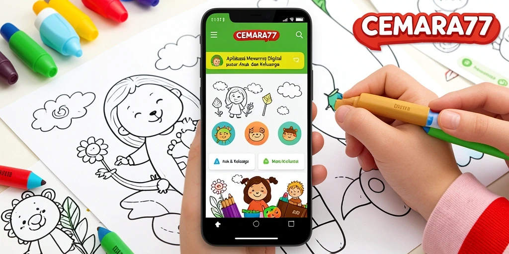 Antarmuka CEMARA77 yang menarik untuk mewarnai.