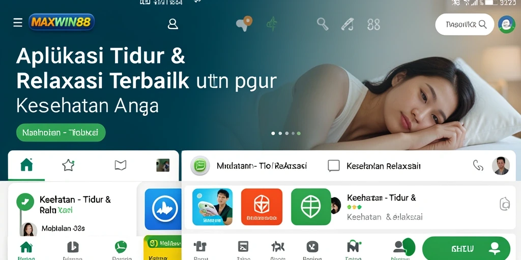 Tampilan antarmuka MAXWIN88 yang menenangkan untuk tidur dan relaksasi.