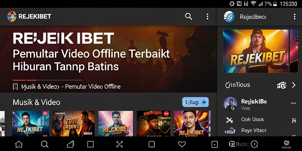 Tampilan antarmuka REJEKIBET yang intuitif untuk Pemutar Video Offline.
