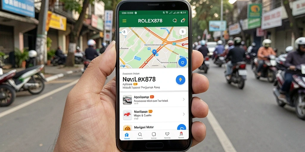 Antarmuka ROLEX878 yang ramah pengguna untuk navigasi motor.