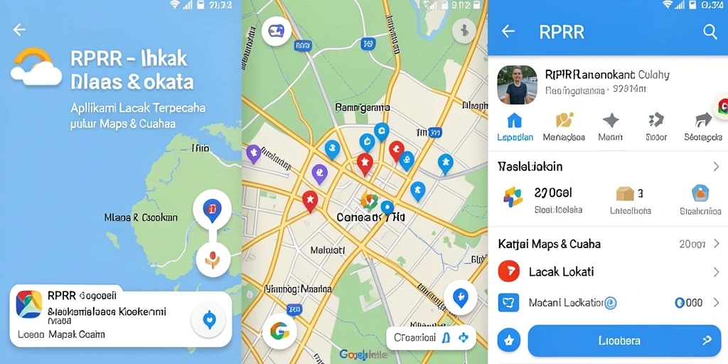 Tampilan antarmuka utama RPRR menampilkan peta lokasi yang jelas dan informatif.